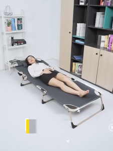 Folding Bed Portable Bed Single Bed With Foldable Chair Thick Support 300KG Sofa Foldable Bed Outdoor Adjustable Brand New Folding Office Sleep Bed Easy To Carry Multifunction Without Installation