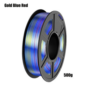 Multicolor 4-Color Silk PLA+ Filament Bundle Silk PLA+ 3D Printer Filament 1.75mm +/- 0.02mm Shiny Silk Texture
