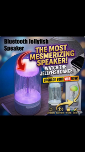 [SG Stock] Jellyfish Mood Light Bluetooth Speaker | 10W Wireless 3D Stereo Surround Sound | 8-Color LED Night Light | FM Radio & TF Card | Perfect Relaxation Gift
