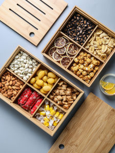 SHELI | Storage Box with Lid Separation Snack Storage Candy Box Dessert Plate