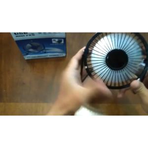 PROMO TERBARU SANHUAI Kipas Angin Meja Portable Mini USB Table Fan Aluminium - A18
