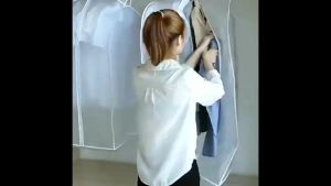 COVER BAJU GANTUNG BAHAN PEVA MUAT BANYAK ANTI AIR SARUNG PELINDUNG DEBU HANGER GANTUNGAN PAKAIAN