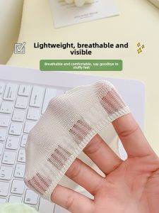 JIAZINI | Womens Summer Thin Anti-slip Invisible Boat Socks Breathable Sport Pure Cotton Mesh Ultra-thin Invisible Socks For Summer