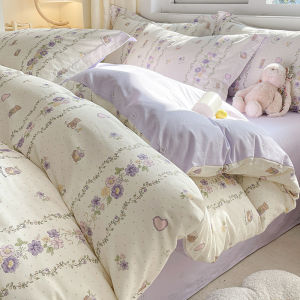 Student Dormitory Pure Cotton Bed Set Three Pieces