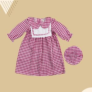 2-5TH DRESS ANAK MASHEL FREE BARET HAT MIDI DRESS ANAK TUNIK ANAK PEREMPUAN