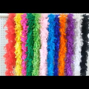 2 Meter Panjang Bulu Ayam Selendang 100%Bulu Ayam Karnaval