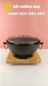 Bếp Nướng Than Đúc Gang 26cm Phong Cách Nambu Tekki Nhật Bản – Bếp Nướng than Siêu Bền