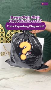 Paperbag Putih Souvenir Haji Umroh Gambar Kabah Kakbah Goodie Bag Tas Kemasan Oleh Oleh Haji Umroh