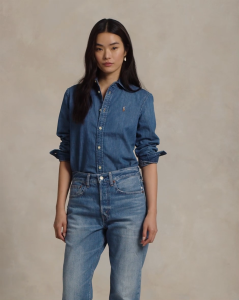 Polo Ralph Lauren Women Slim Fit Denim Shirt