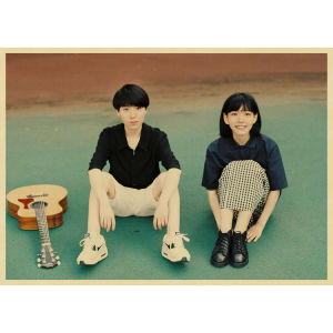 Landlords Cat Kraft Paper Poster Retro Nostalgic Decorative Painting Interior Stickers Minimalist Mural Frameless Painting