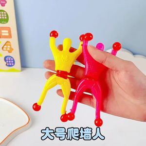 10Pcs Climbing Wall Sticky Spiderman Climbing Traditional Toys Climbing Wall Superman Fun Flexible Climb Men Sticky For Kids Toys Lootbag Filler / Paninda