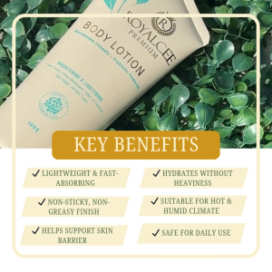 BODY LOTION 100G Lightening & Brightening w/ PREBIOTICS [ROYALCEE PREMIUM]