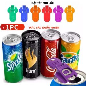 Bộ Dụng Cụ Mở Nắp Lon Nước Giải Khát Nhiều Màu Sắc - 1/3/6/12 Chiếc Có Nắp Bảo Vệ Tiện Dụng Cho Tiệc Tùng Nướng BBQ Bãi Biển - Dụng Cụ Mở Nắp Lon Nước Nhiều Màu Sắc