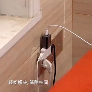 Phích điện chia 3 ổ cắm gấp gọn 180 độ công suất 2500W nhỏ gọn tiện lợi với không gian hẹp