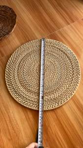 Rattan Buri Placemat for Kitchen Tableware - Coasters
