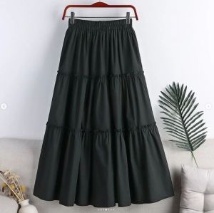 Bawahan Simple Panjang Rok Panjang Wanita Terbaru Wanita Kekinian Korean Style MIZUNI SKIRT TOYOBO