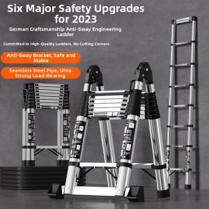 Portable Stainless Steel Telescopic Ladder
