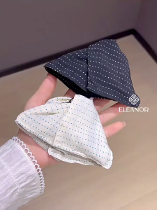 Kẹp tóc nữ Eleanor Accessories hình tam giác phối nơ chấm bi phụ kiện tóc kẹp càng cua 10467
