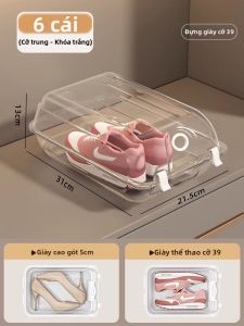NAIBEN | Hộp Đựng Giày Trong Suốt Tiết Kiệm Không Gian Có Thể xếp chồng