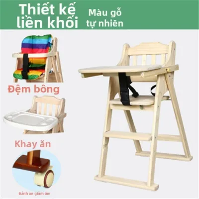 AYIJIE | Ghế Ăn Dành Cho Trẻ Em Đa Năng Gấp Được