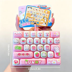EELHOE | Stress Relieving Mini Pressable Keyboard Fidget Toy Lovely Animal Prints Lightweight Toy for Kids Classroom Activity Prizes