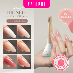 [Vainpot-SG] MR NAIL 3-in-1 Builder Gel - The Nude Collection / Builder Gel Polish/ Gel Overlay - 14ml