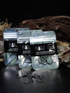 Kingdom | Móc Câu Cá Thép Carbon Cao Cấp Kingdom Kiểu Jig 90 Độ Size 1 #   1/0 #   2/0 #   3/0 #   Lưỡi Câu Cá Nước Ngọt Góc Vuông 5 Cái/túi