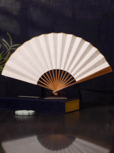 ZIFANGZHAI | Customized Calligraphy and Painting Bamboo Fan with Xuan Paper Ancient Chinese Style