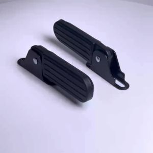 EBike Treadle Widen Stable Foldable 5cm 7cm Bicycle Rear Seat Pedal Soft Rubber L/R Road Electric Bike Rear Pedals Footrest