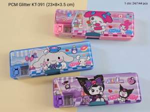 Tempat Pensil Magnet Sanrio Kuromi Glitter KT 385/ 390 / 391