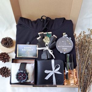 Hampers Gift box kado Cowok isi Hoodie Premium Kado Ulangtahun Pacar