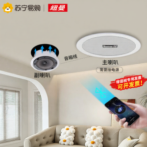 Newman Wireless Bluetooth Ceiling Speaker Embedded Commercial Shop Home Decoration Loudspeaker 310 High Power 20W Dual Driver