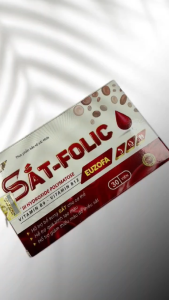 Sắt-Folic Euzofa viên uống bổ sung axit folic cho phụ nữ mang thai hộp 30v