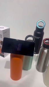 MAXGEAR Malaysia Magnetic Flask Pro BPA-FREE Leakproof Water Bottle Thermo Insulated Stainless Steel Phone Holder Gym Thermos Tumbler Phone Stand 磁吸保温水瓶