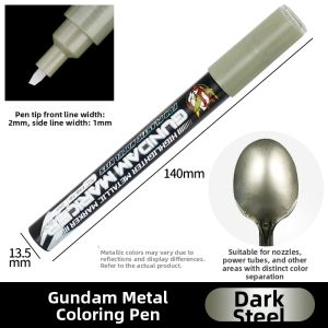 DUOCAIHANI | Metallic Color Marking Pen for Gundam Models Gold & Silver