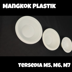 Mangkok Plastik Putih Susu UNIVERSAL M7 Isi 50 Pcs / Mangkok Hajatan Sekali Pakai