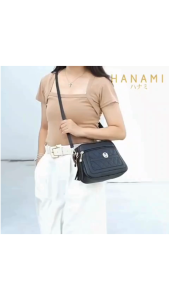 HANAMI Tas Selempang Fashion Wanita Hitam TA1169B5 Style Korea Bag Chiyako Branded