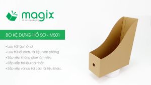 Kệ giấy đựng hồ sơ - Bộ 5 kệ hồ sơ MS01 - 26x10x30 cm