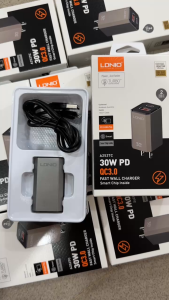 Bộ sạc nhanh 30W 2 cổng sạc kèm dây USB/lightning PD2527c