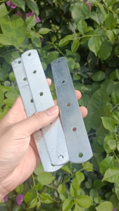 Ke góc kim loại thẳng (9x3 cm) dày 3mm – thanh liên kết lắp kệ bàn tủ – lỗ bắt vít 6mm chắc chắn