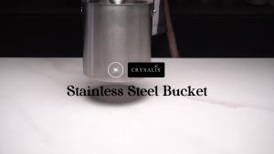 Crysalis Stainless Steel Ice Bucket Wine Chiller Bucket Double Wall Beverage Cooler