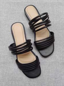 Womens Flat Sandals Cassi 1-inch Heels with Multiple Color Options