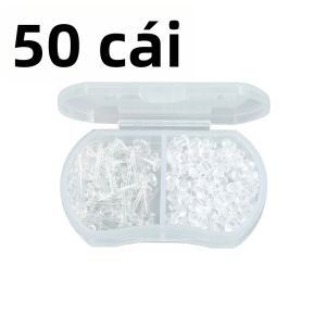 100 Chiếc Khuyên Tai Nhựa Trong Suốt Mini Chống Dị Ứng Bằng Nhựa Resin Dùng Cho Nhiễm Trùng Tai Đồ Trang Sức Tự Làm Mới
