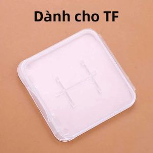 JCD | 5-20 Chiếc Hộp Đựng Thẻ Nhớ Trong Suốt Cho SD TF CF - Hộp Đựng Bằng Nhựa Trong Suốt Để Bảo Vệ Thẻ Điện Thoại