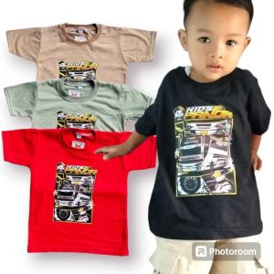 Bus kaos anak laki2/kaos distro anak ukuran 1-10 Tahun