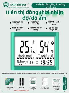 SATA | Thermohygrometer Điện Tử Số Chính Xác Cao
