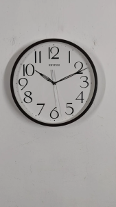 100% ORIGINAL RHYTHM Silent Silky Movement Analogue Wall Clock CMG623 [Jam Dinding]
