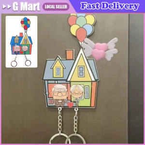 Couple Keychain Hanger Wall Key Holder Home Decor Cartoon Kawaii Key Pendant Key Ring Storage Rack for Lover Gifts Wall-mounted Key Holder Household Creative Prevent Loss Key Pendant Storage Decoration Couple Key Chain Wall Key Holder