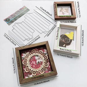 Photo Frame/Shadow Box Set Metal Cutting Die Cut for Christmas Gifts Packing Handmade Paper Craft DIY Greeting Cards