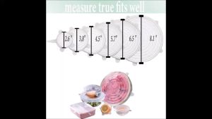 6 Pcs Stretchable Silicone Stretch LidsReusable Food CoversFit for Various Sizes & Shapes of Containers Kitchenware